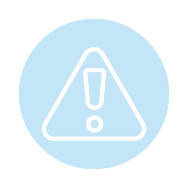 uyarı, blok ve düz biçim simgesi