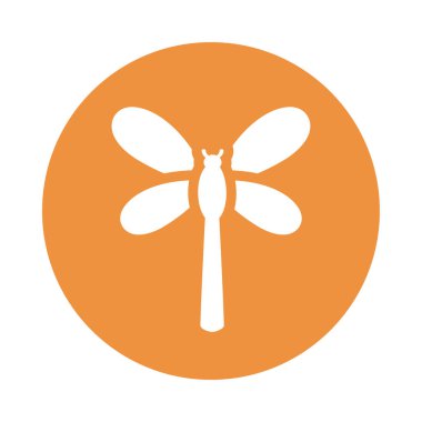 güzel yusufçuk, blok ve düz stil simgesi