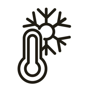 Karlı termometre, satır biçimi simgesi