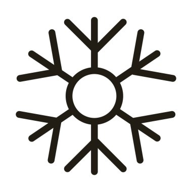 Kış kar tanesi, çizgi biçimi simgesi