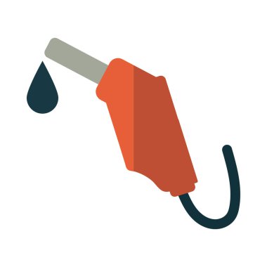 beyaz zemin üzerine yakıt pompası