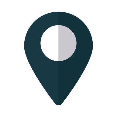 Beyaz arkaplanda gps bulucu