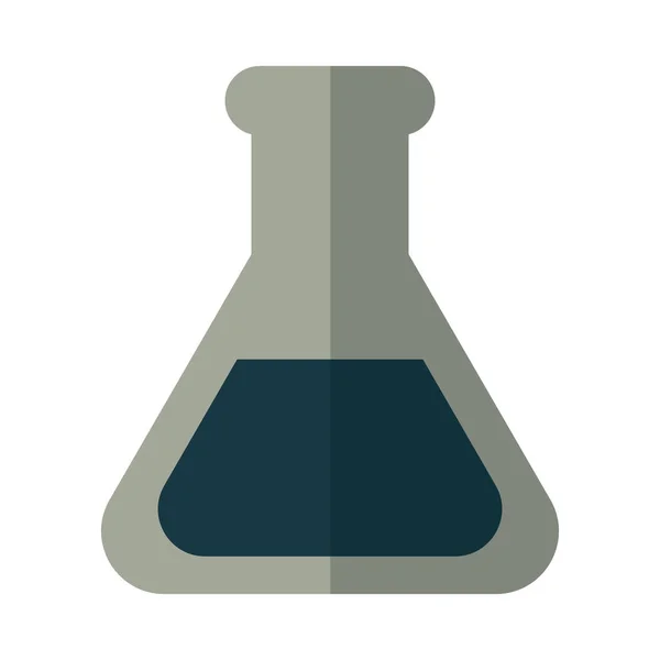 Erlenmeyer olie op witte achtergrond — Stockvector