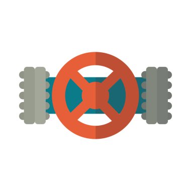 Beyaz arkaplanda yağ vanası