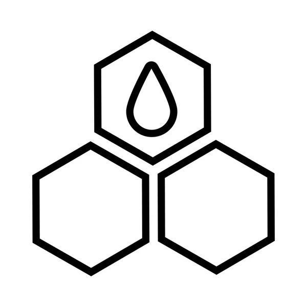 Símbolo de aceite, icono de estilo de línea — Archivo Imágenes Vectoriales