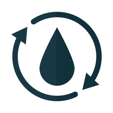 Beyaz arkaplanda yağ döngüsü