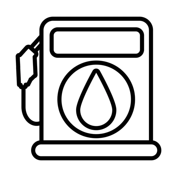 Distributeur d'essence, icône de style ligne — Image vectorielle