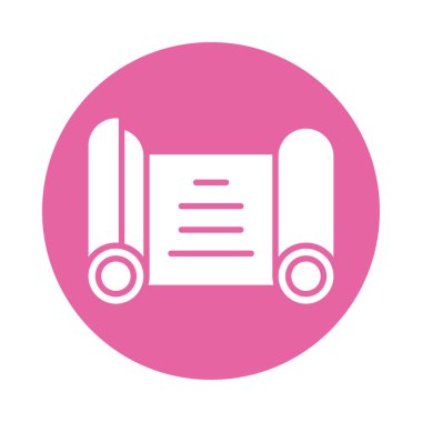 papirüs yazılı, siluet biçimi simgesi