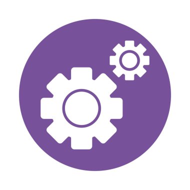 hareketli dişli, siluet biçimi simgesi