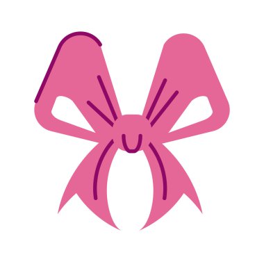 şirin kurdele yayı, yarım çizgi ve renk simgesi