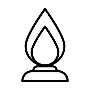 ateş alevi, satır biçimi simgesi