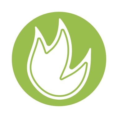 ateş alevi, siluet tarzı simge