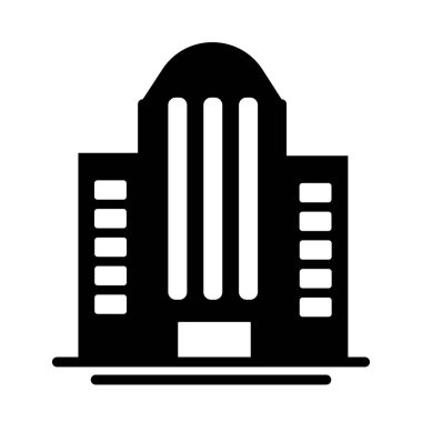 Apartman ve ofis kulesi, siluet tarzı simge