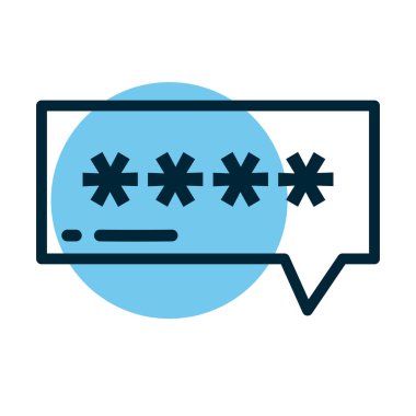 konuşma kabarcığı parolası, satır biçimi simgesi