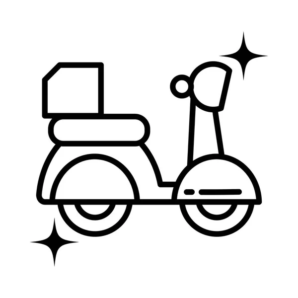 Service de moto, commande, expédition, transport rapide et gratuit — Image vectorielle