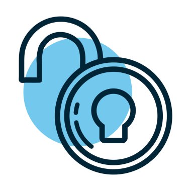 Kilit aç, satır biçimi simgesi