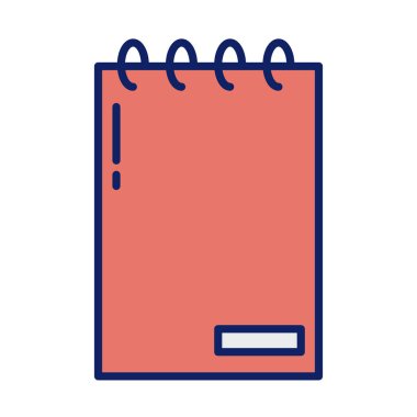 günlük planlayıcı dizüstü, satır ve doldurma biçim simgesi