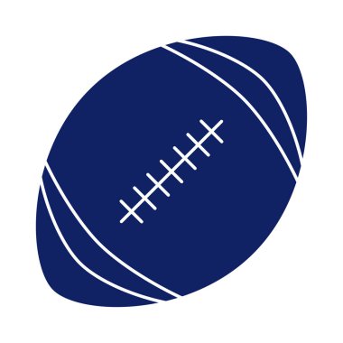Amerikan futbol topu, siluet tarzı simge