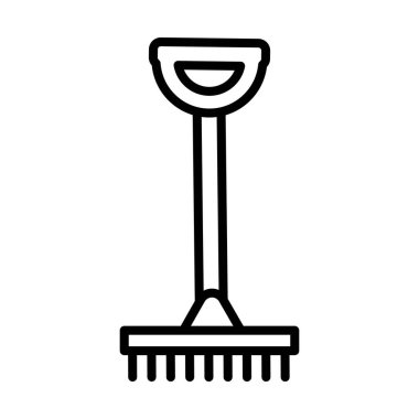 Bahçe tırmığı, satır biçimi simgesi