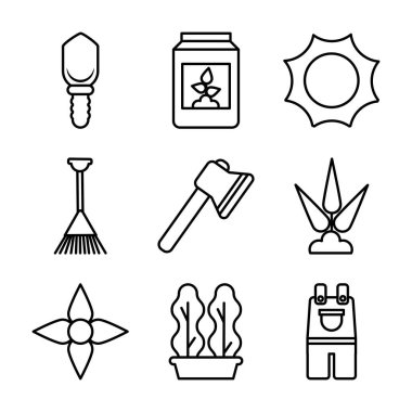 Simge bahçe düzenlemesi, satır biçimi simgesi