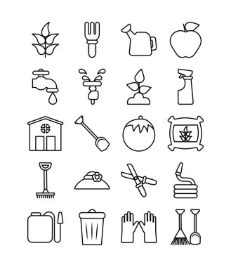 Simge bahçe düzenlemesi, satır biçimi simgesi