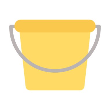 Beyaz arkaplanda bahçe kovası