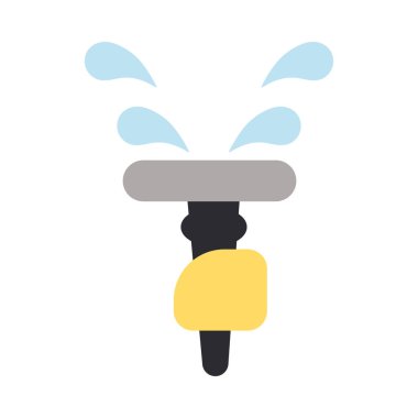 Beyaz arkaplanda otomatik sulama kutusu