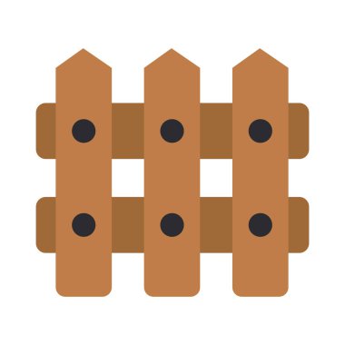 Beyaz arkaplanda bahçe çiti