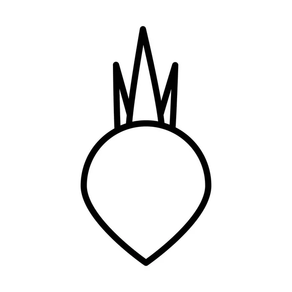 Juicy onion , line style icon — 스톡 벡터