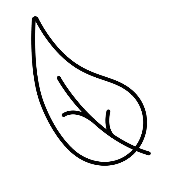 Tree leaf , line style icon — 스톡 벡터