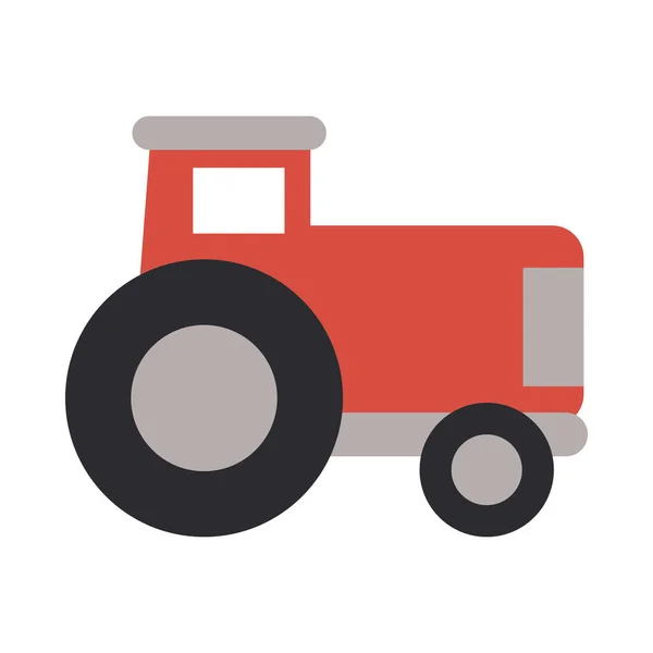 Tracteur de jardinage sur fond blanc — Image vectorielle