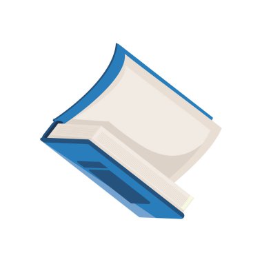 Beyaz arkaplan üzerine kitap aç