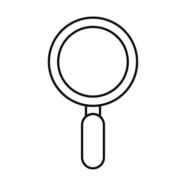 Büyüteç cam mercek, satır biçimi simgesi