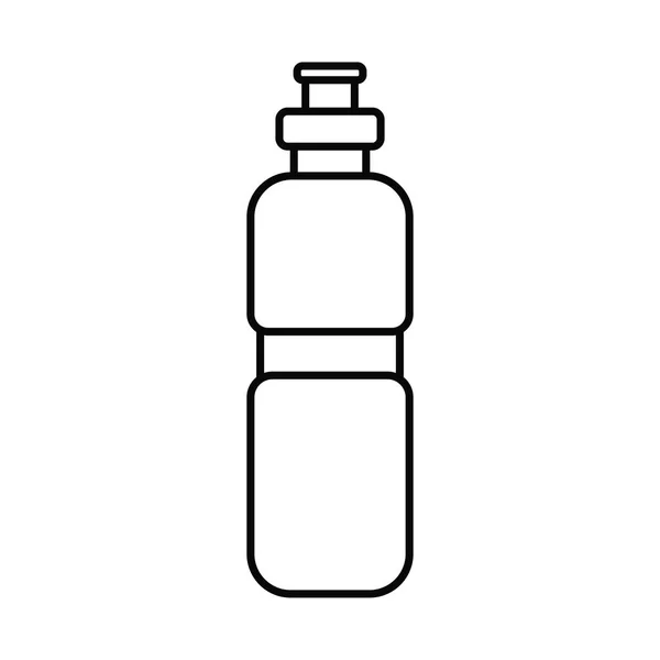 Μπουκάλι νερό, εικονίδιο στυλ γραμμή — Διανυσματικό Αρχείο