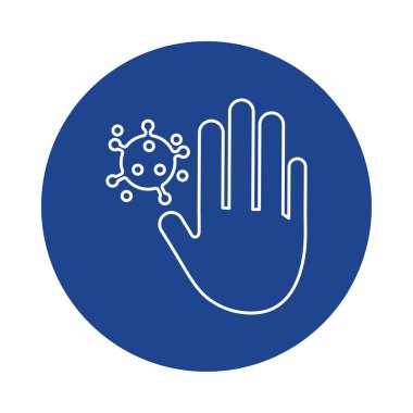 Virüslü el, satır blok biçimi simgesi