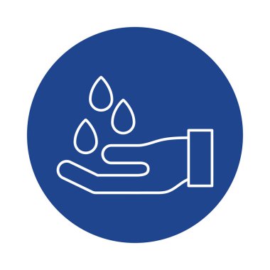 Ellerini yıka, satır blok biçimi simgesi