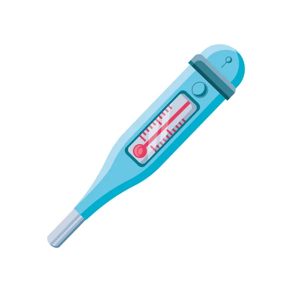 Thermometer für medizinische Instrumente auf weißem Hintergrund — Stockvektor