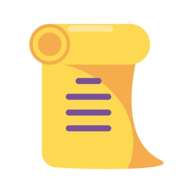 beyaz arkaplanda papirüs yazılı