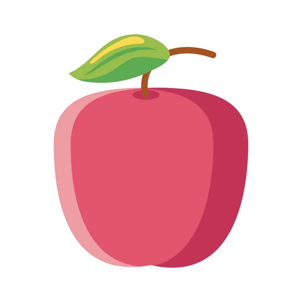 白い背景のおいしいリンゴ — ストックベクタ