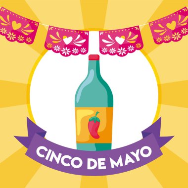 Tekila şişesi, geleneksel Meksika içeceği.