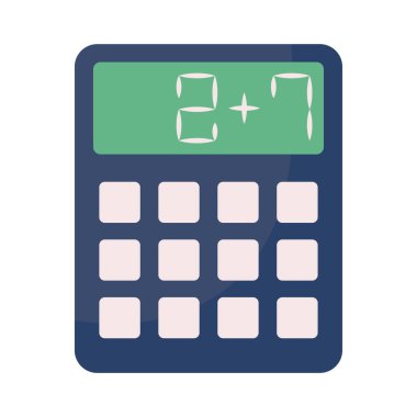 beyaz arkaplanda hesaplayıcı matematik finansmanı