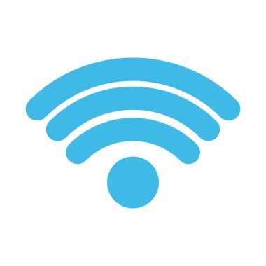 Beyaz arkaplanda wifi sembolü