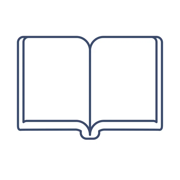 Ανοιχτό βιβλίο, εικονίδιο στυλ γραμμής — Διανυσματικό Αρχείο