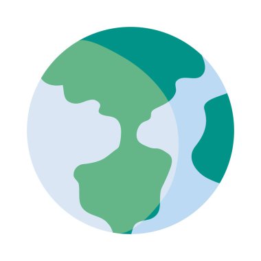 seyyare yerküre beyaz zemin üzerine