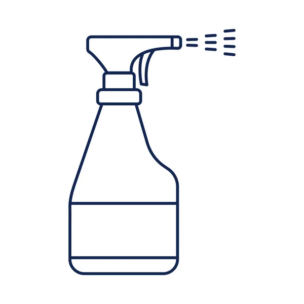 Botella desinfectante con spray, icono de estilo de línea — Archivo Imágenes Vectoriales
