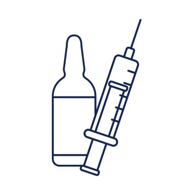 Aşılama tıbbi aşı, satır biçimi simgesi
