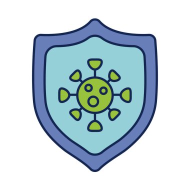 Coronavirus virion, satır ve biçim simgesi