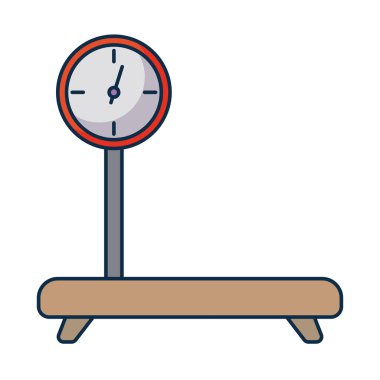 Beyaz arkaplanda endüstriyel kargo ağırlığı