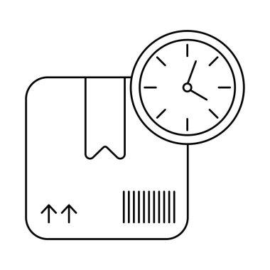 karton kutu saat, satır biçimi simgesi