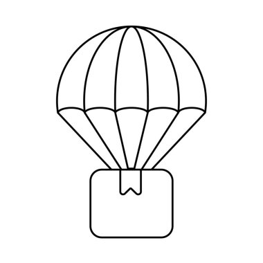 paraşütlü karton kutu, satır biçimi simgesi